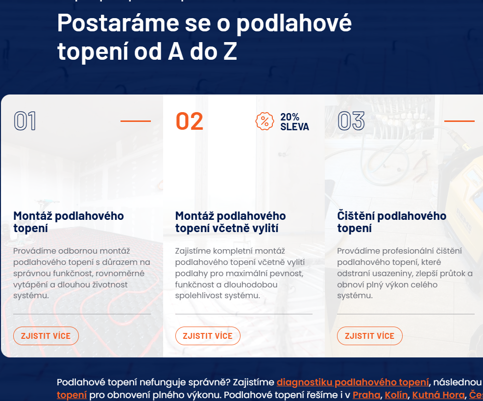 Textace webu